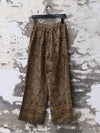 INTO THE EAST 25 Autumn/Winter Moss Green Dark Pattern Print Linen Shirt/Straight Pants ITE-E1DGAW005GR21PT-LV Pants (E1DGAW004GR21SH)